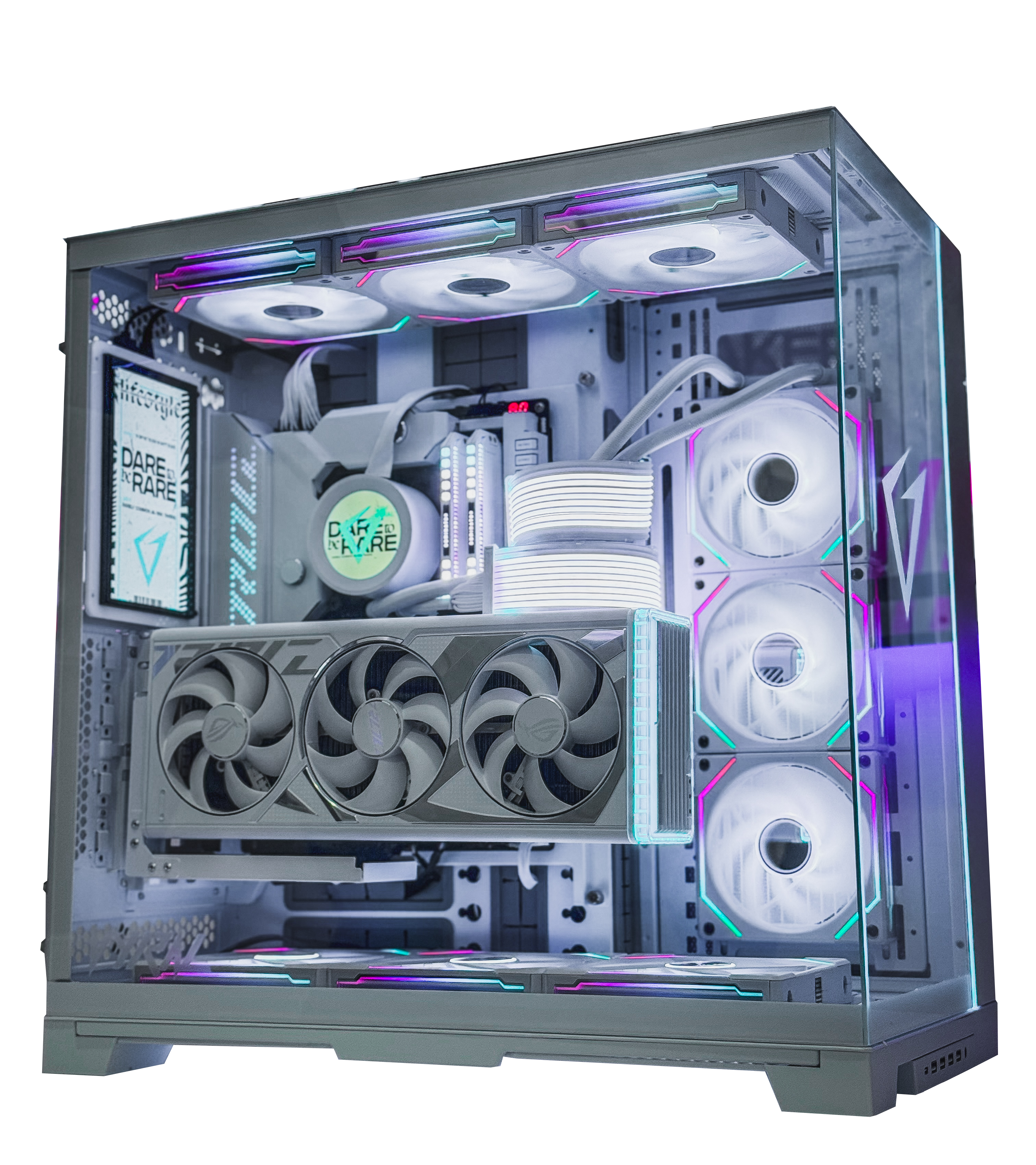 The ALL WHITE Custom Water Cooled RGB Gaming PC Build! 