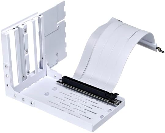 Lian Li Universal 4- Slots Vertical GPU kit (with Gen 4 Riser) White & Black Vyral