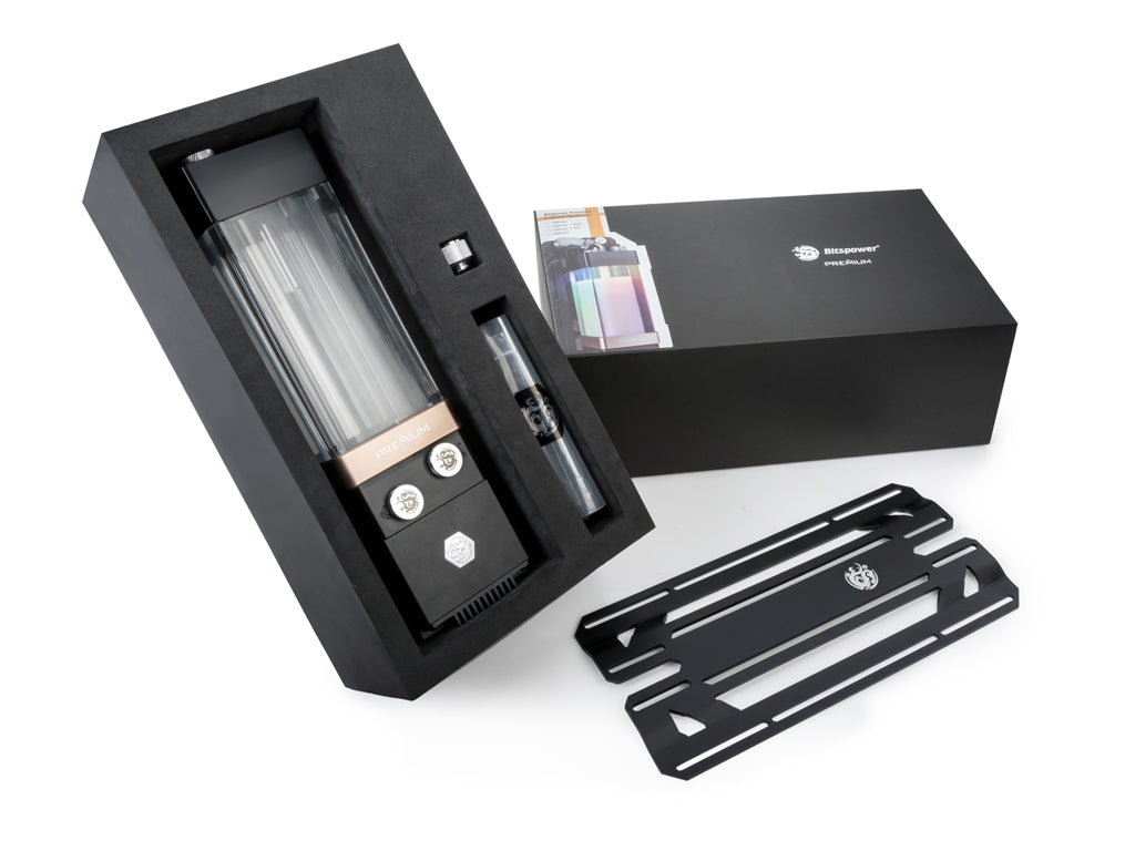 Bitspower Premium Cuboid Reservoir 150 (D5) V Y R A L