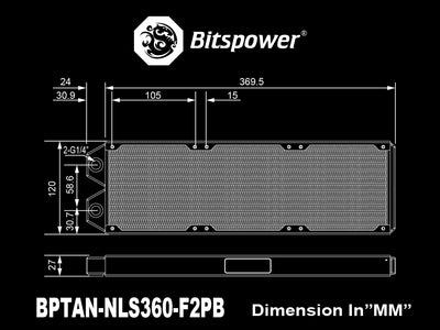 Bitspower Tarasque II Radiator V Y R A L