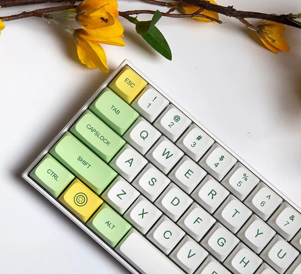 139 Key Lemon Lime Keycap Set Vyral