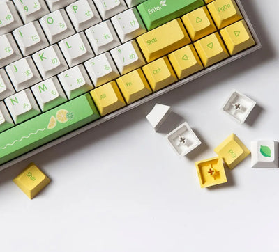 139 Key Lemon Lime Keycap Set Vyral