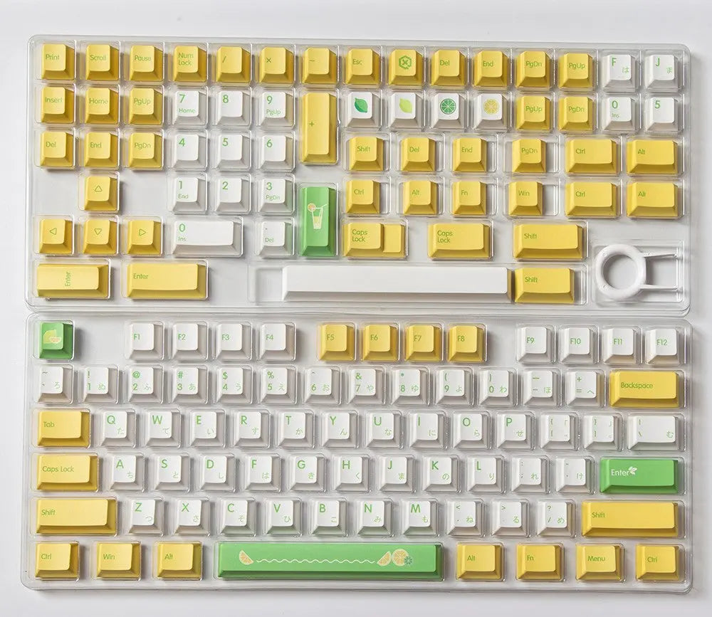 139 Key Lemon Lime Keycap Set Vyral