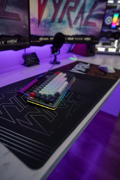 "Black Stripe" XXL MOUSEPAD V Y R A L