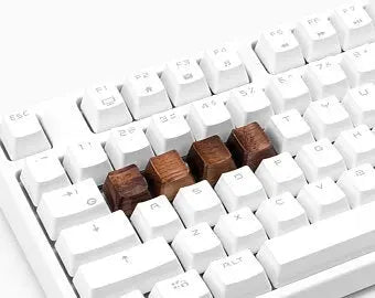 Black Walnut Solid Wood Key Caps Vyral