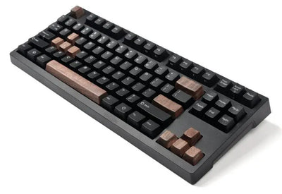 Black Walnut Solid Wood Key Caps Vyral