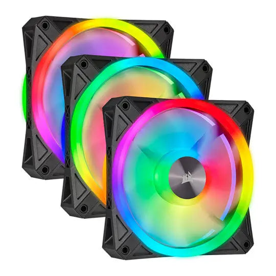 Corsair QL120 Triple Pack (Black) Vyral