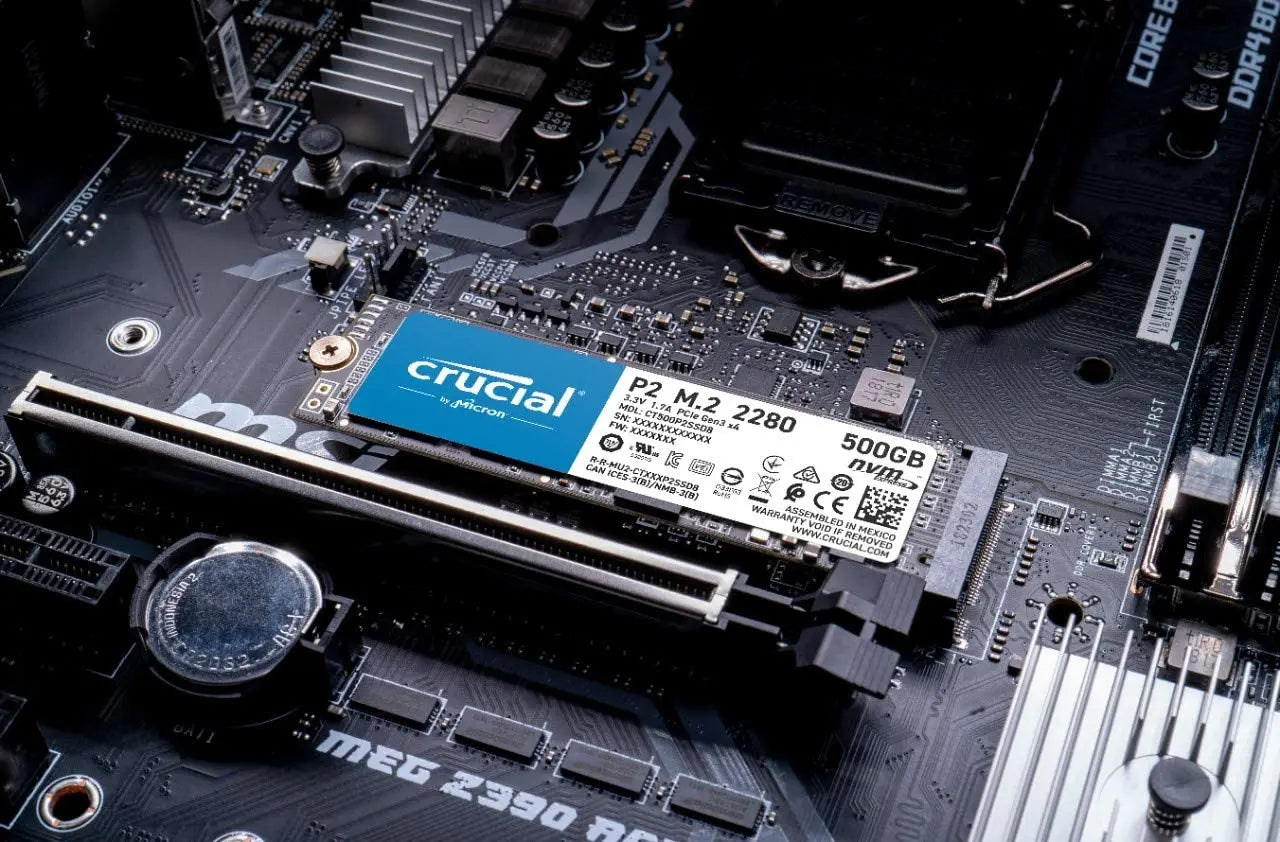 Crucial 500 GB Internal SSD (3D NAND, NVMe, PCIe, M.2) Vyral