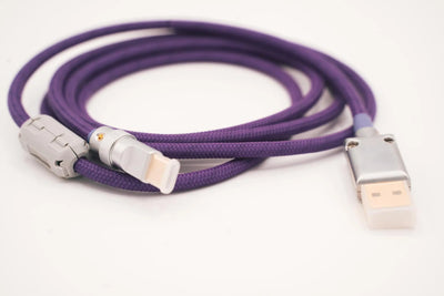 Purple Straight Cables Type C USB for Keyboard Vyral