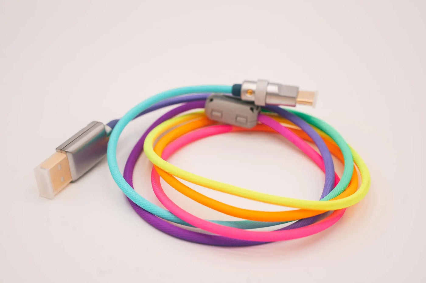 Rainbow Straight Cables Type C USB for Keyboard Vyral