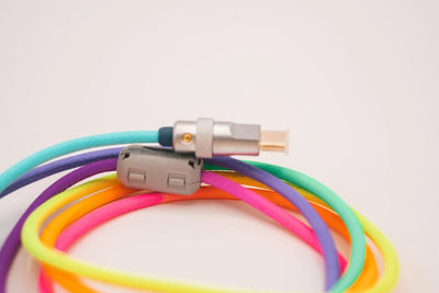 Rainbow Straight Cables Type C USB for Keyboard Vyral