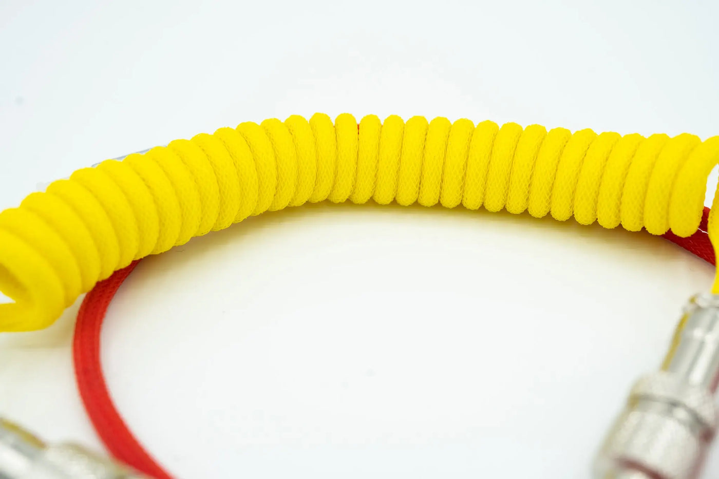 Red and Yellow Light up Custom Coiled Type C USB Cable for Keyboard Vyral