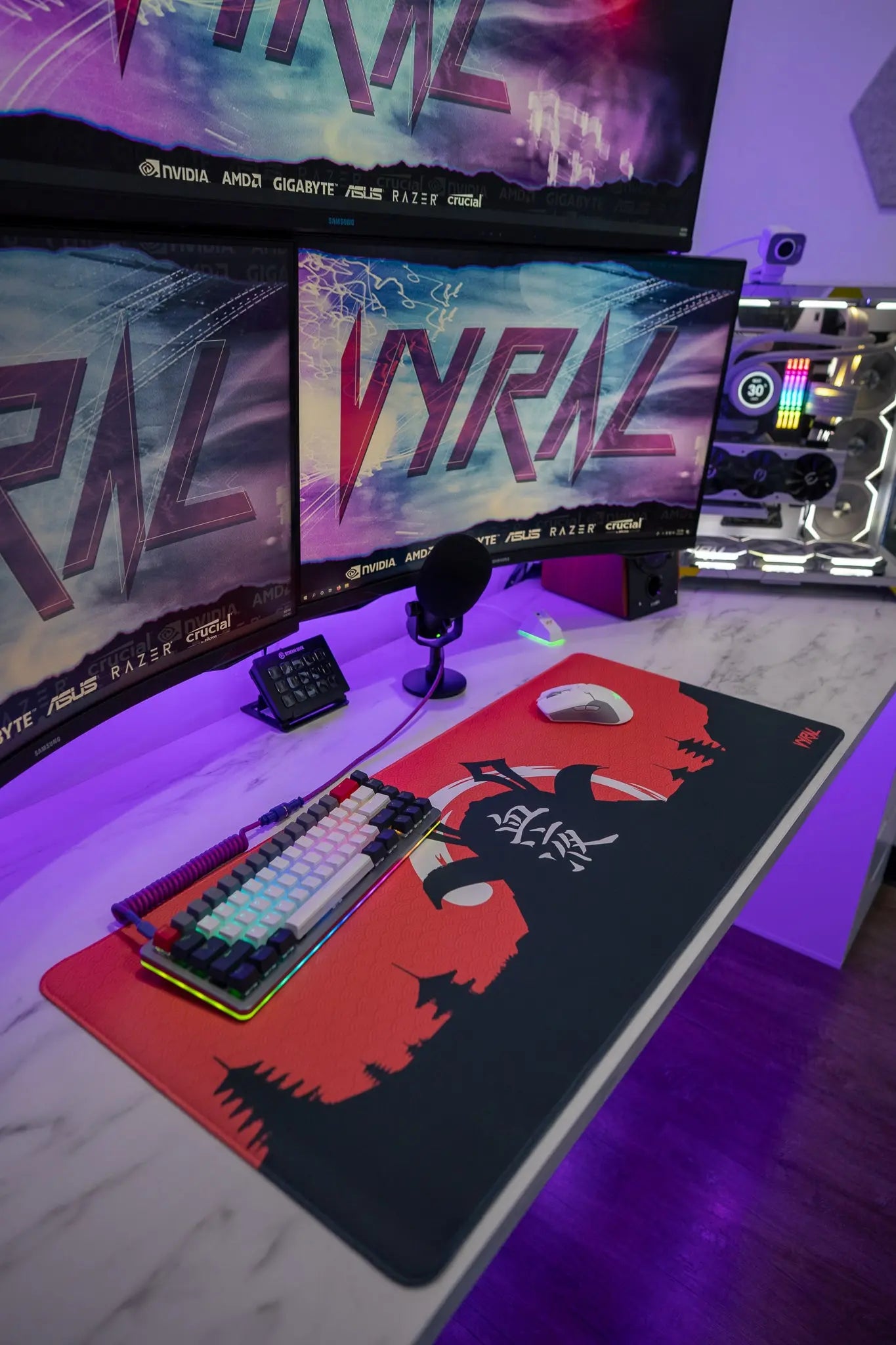 "SAMURAI" XXL MOUSEPAD V Y R A L