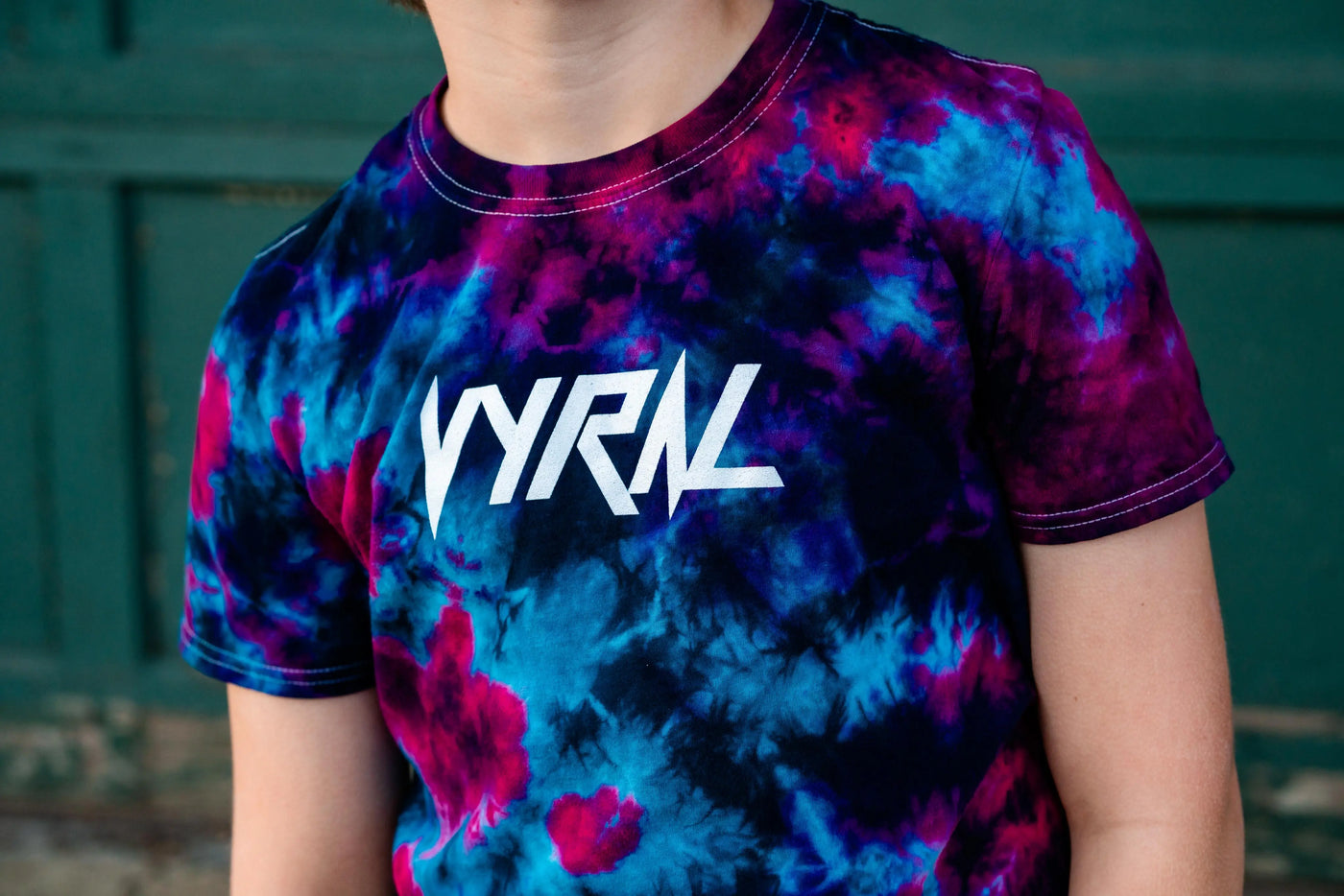 Tie Die T shirt - Purple/Blue Vyral