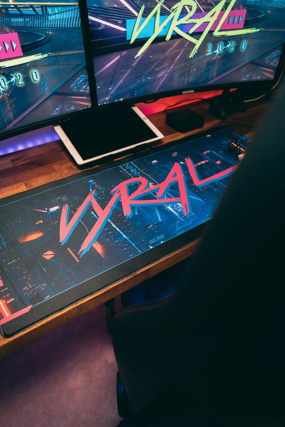 V Y R A L PUNK Limited Edition Mouse Pad XXL Blk/Pnk V Y R A L