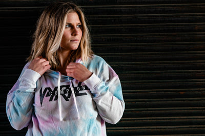 Vyral Compound Cropped Hoodie - Cotton Candy Tie Die Vyral