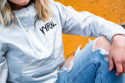 Vyral Cropped Windbreaker - White camo Vyral