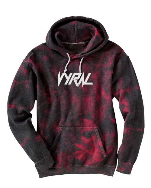 Vyral Hoodie - Red Tie Die Vyral