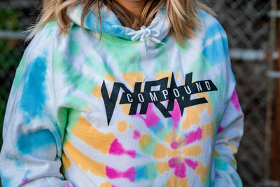 Vyral Hoodie - Vintage Rainbow Tie Die Vyral